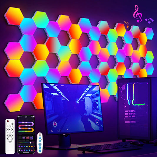RGB Smart Hexagonal Wall Lamp